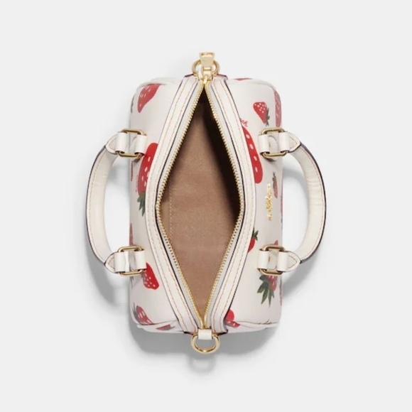 NWT Coach Mini Rowan Crossbody With Wild Strawberry Print - Picture 5 of 9